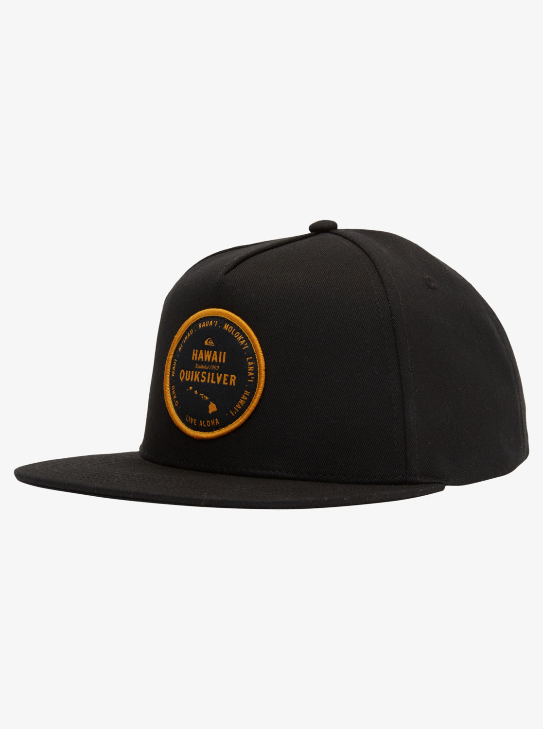 Hawaii Badge Snapback Hat Black