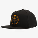 Hawaii Badge Snapback Hat - Black