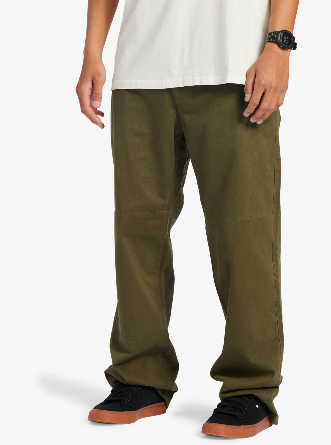 Buy online Men Solid Olive Cotton Chinos Casual Trouser from Bottom Wear  for Men by Swag Rider for ₹500 at 69% off | 2024 Limeroad.com