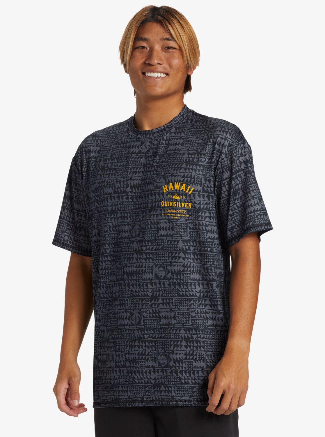 Hawaii Multiply Surf Tee - Black