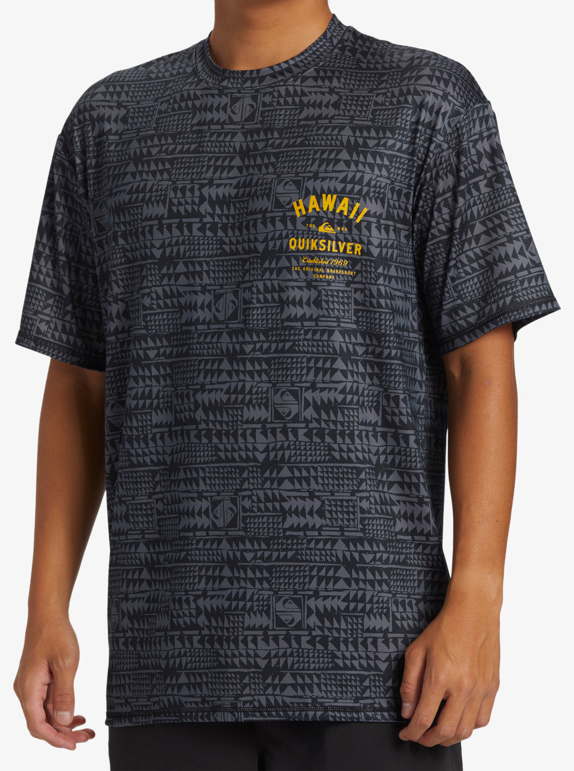 Hawaii Multiply Surf Tee - Black