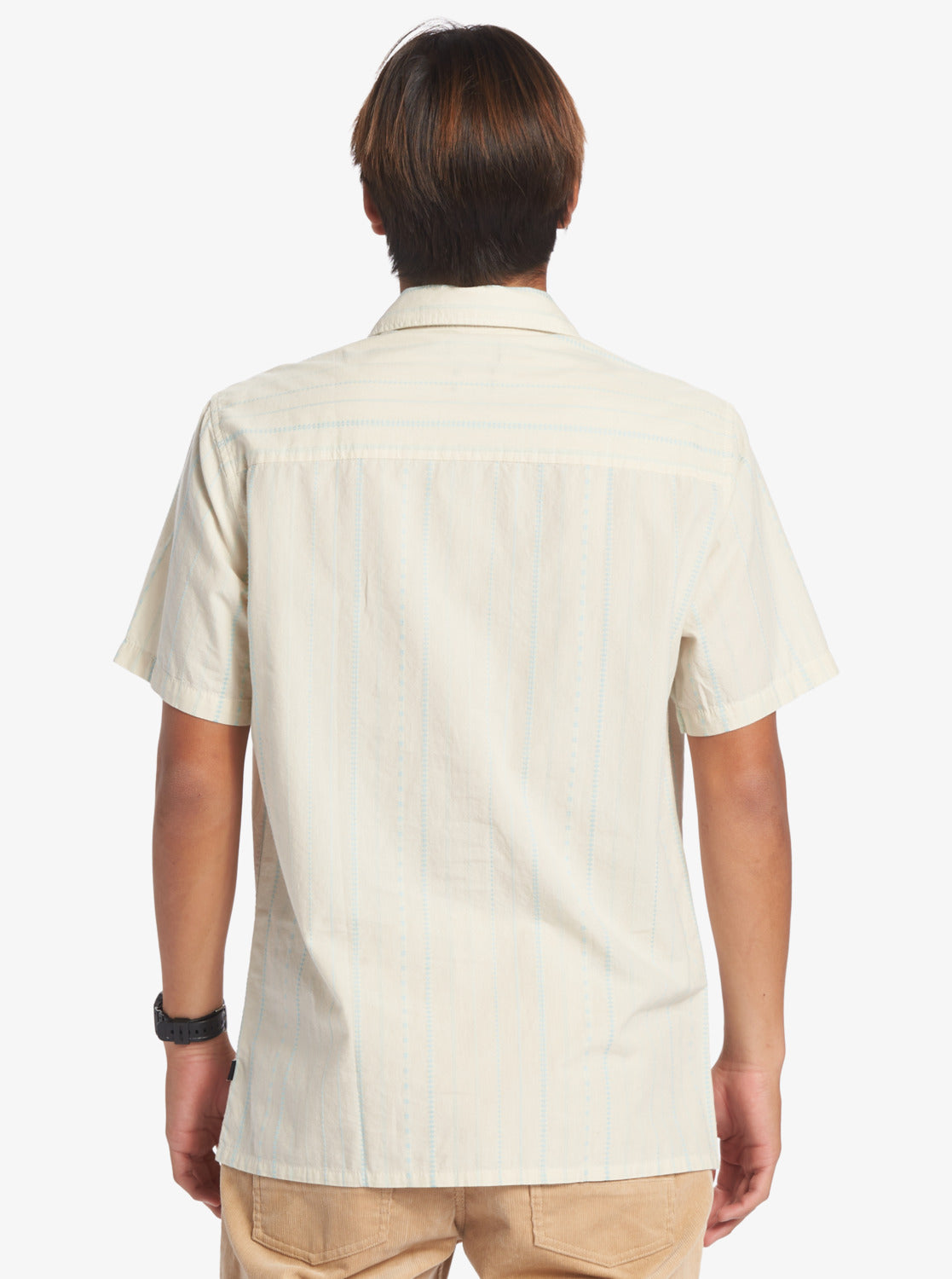 Pacific Stripe Short Sleeve Woven Shirt - Birch Pacific Stripe