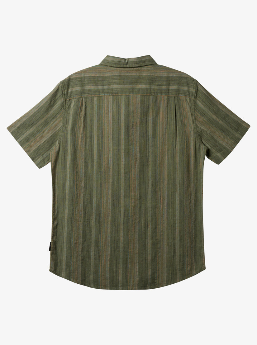 Pyke Classic Short Sleeve Woven Shirt - Sea Spray Slub Chambray