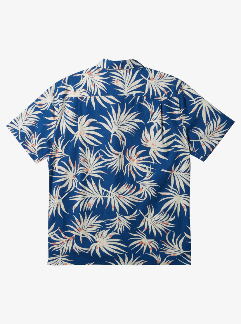 Beach Club Casual Short Sleeve Woven Shirt - Monaco Blue Aop Better Ss