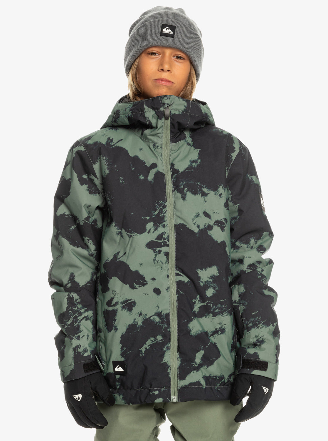 Boys 8-16 Mission Printed Technical Snow Jacket - Tye Dye Laurel Wreat