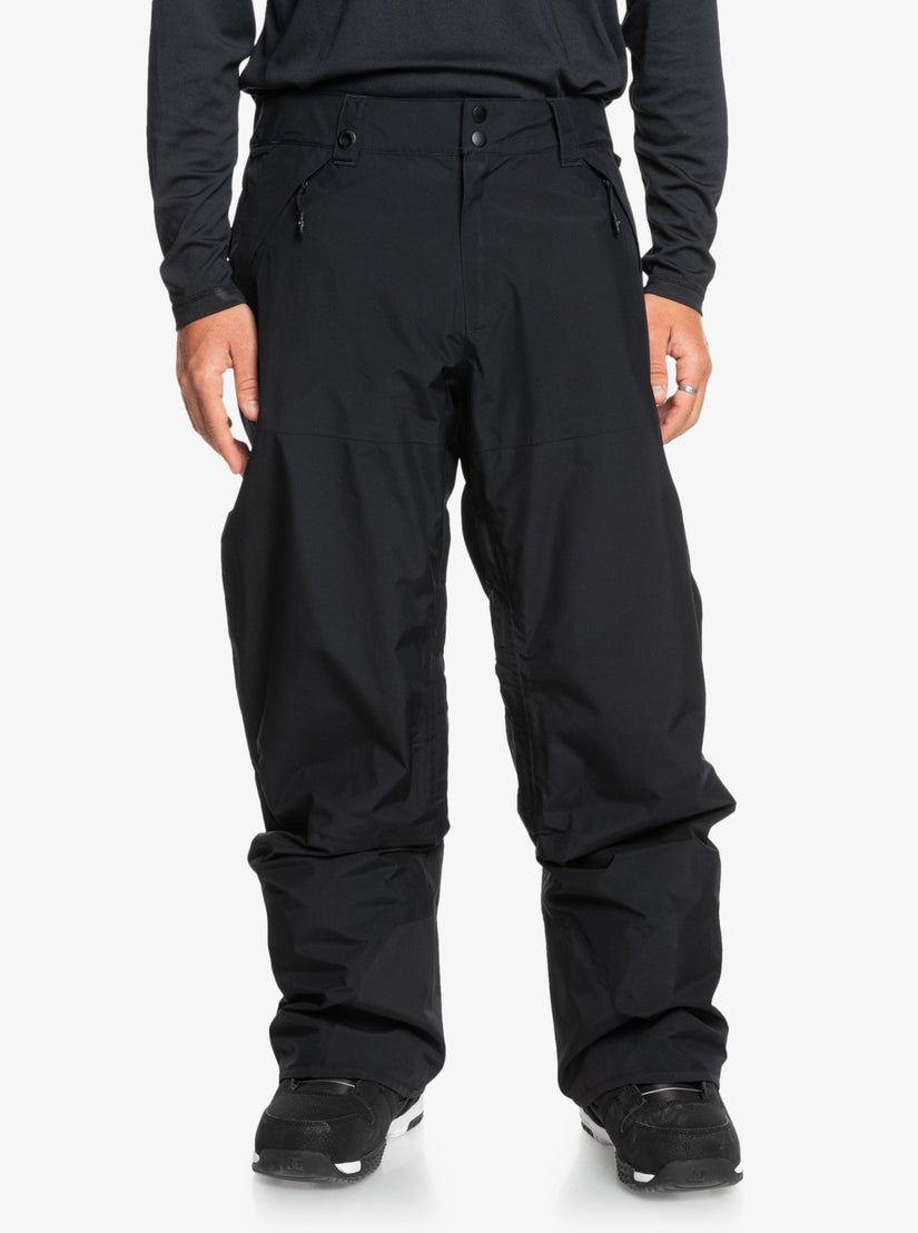 Ski Pants - Black tech fabric pants