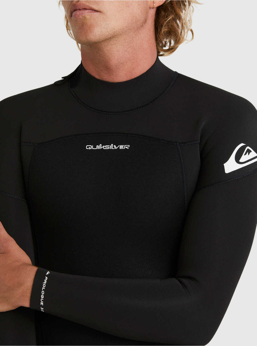 4/3mm Prologue Back Zip Wetsuit - Black