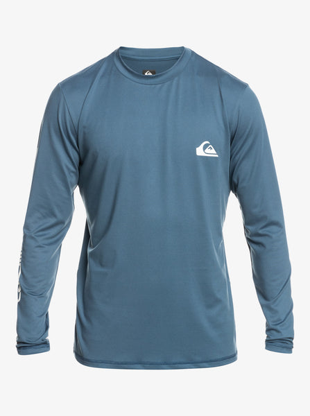 Quiksilver Men's Omni Session Long Sleeve Surf Shirt in Bering Sea