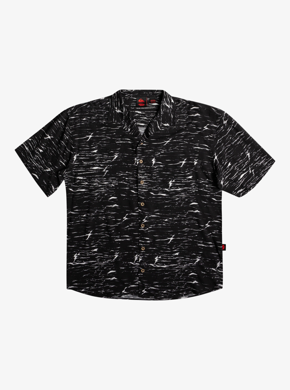 Quiksilver X Stranger Things Veinscose Short Sleeve Shirt - Upside Dow