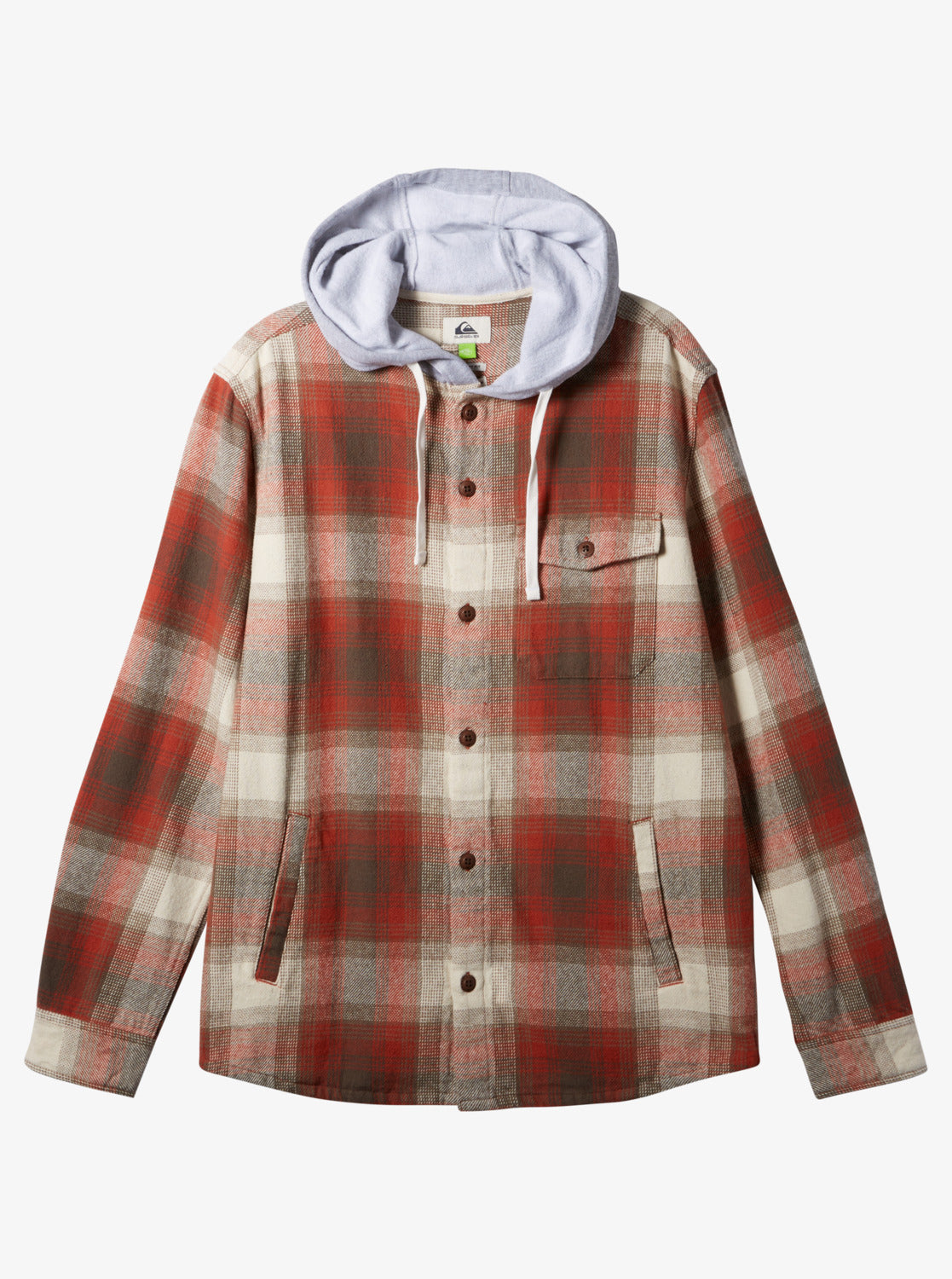 Quiksilver 2025 hooded flannel