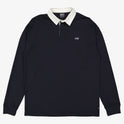 Saturn Long Sleeve Polo Shirt - Dark Navy